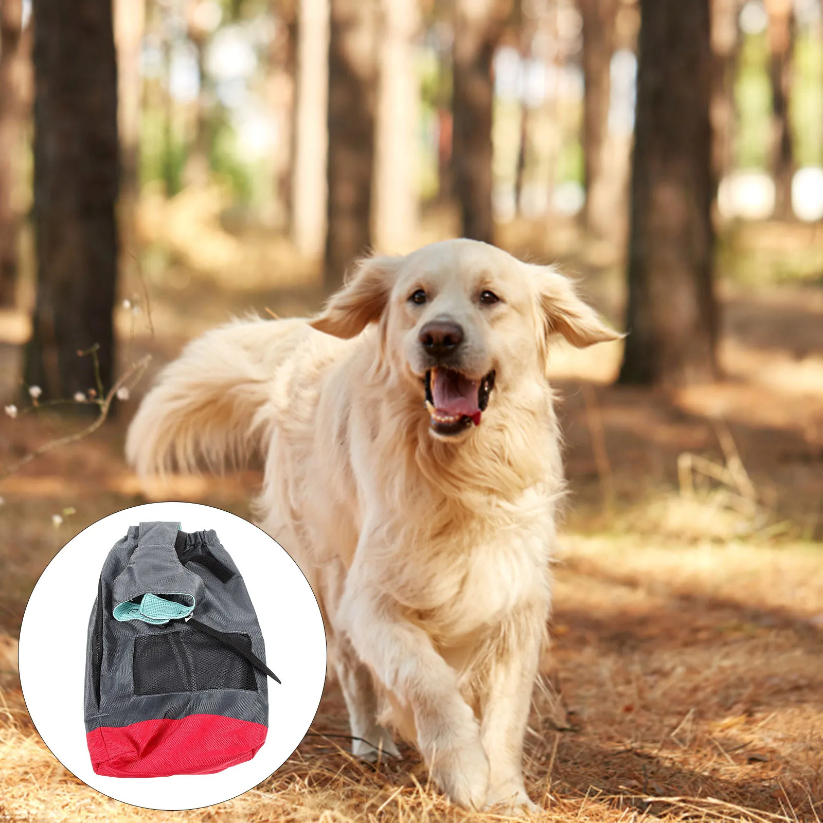 

Anti-Wear Pet Protective Bag Oxford Cloth Breathable Mesh Dog Drag Pouch For Injured Disabled Pets Leg Injury Support