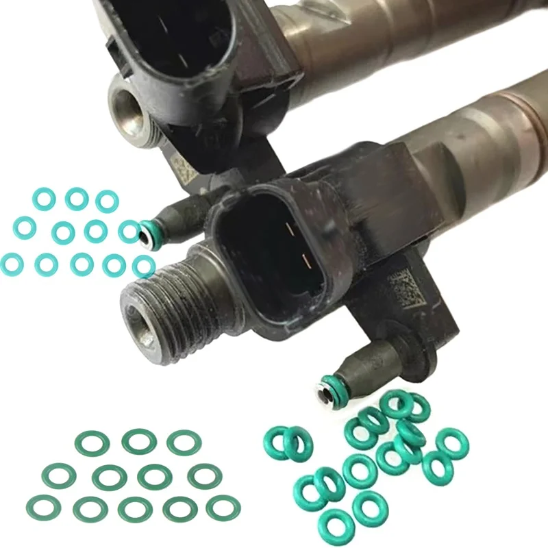 

12Pc/lots Piezo Injector Solenoid Valve Seal Rubber Rings Washer Repair Kits For Return Oil Backflow Pipe Connector Small O-ring