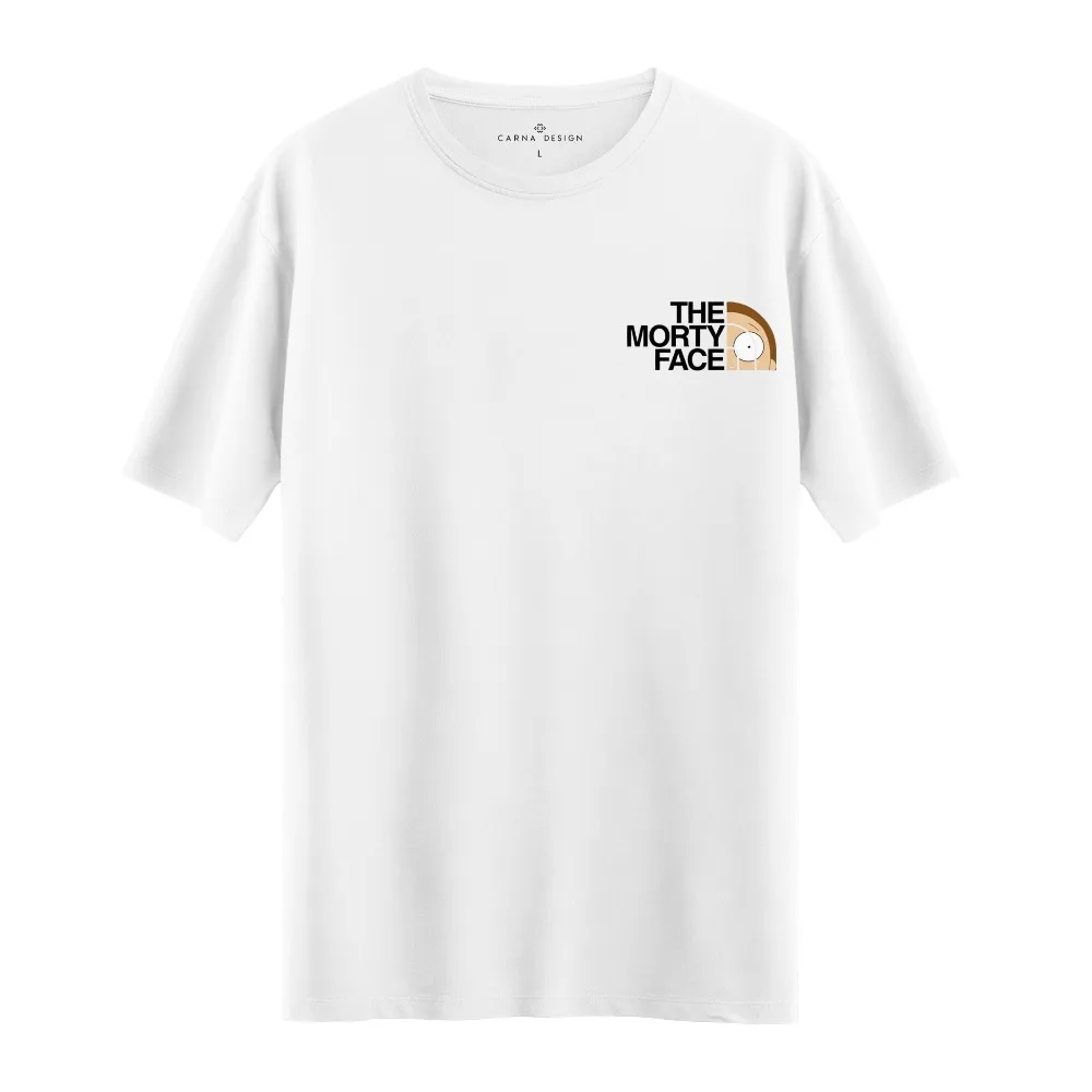 

Summer New Women The Morty Face Graphic Y2k Cotton T-shirts 100% Cotton High Quality Y2k Oversize Big Size Women Clothing Top