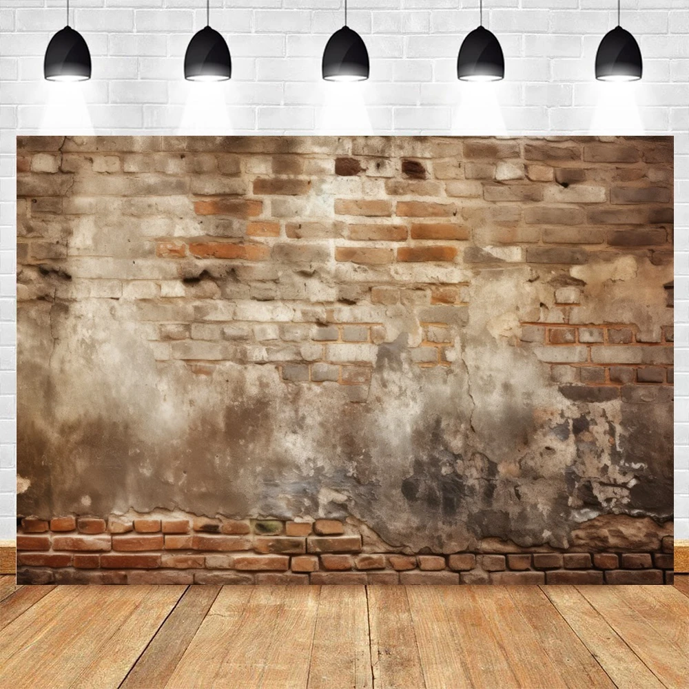 Brick Wall Decor Backdrop for Photography Customized Retro Graffiti Birthday Party Baby Child Portrait Background Photo Studio