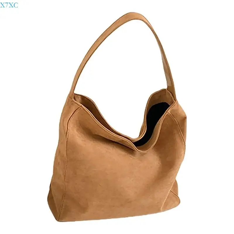 

X7XC Modern Faux Suedes Carryall Large Shoulder Bag with Comfortable Strap for Women