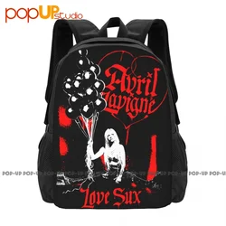 Avril Lavigne Love Sux Backpack Large Capacity Fashion Shoe Bag Personalised Large Capacity