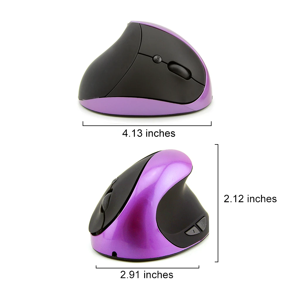 Ergonomische Vertikale Maus Drahtlose Maus 1600DPI USB Optische Mause Wiederaufladbare 4D Büro PC Gamer Mäuse Handgelenk Gesunde Für Laptop