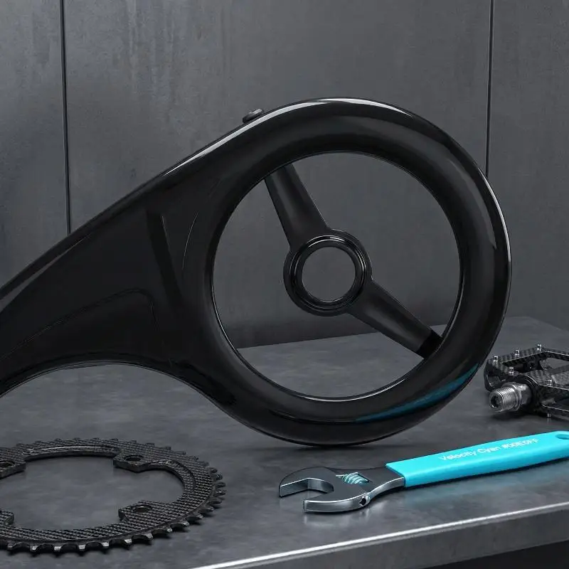 

PP Chain Guard for Bicycle 40T 46T Large Chainring QZ907 Protection Accessory Lightweight Durable for Road Bikes