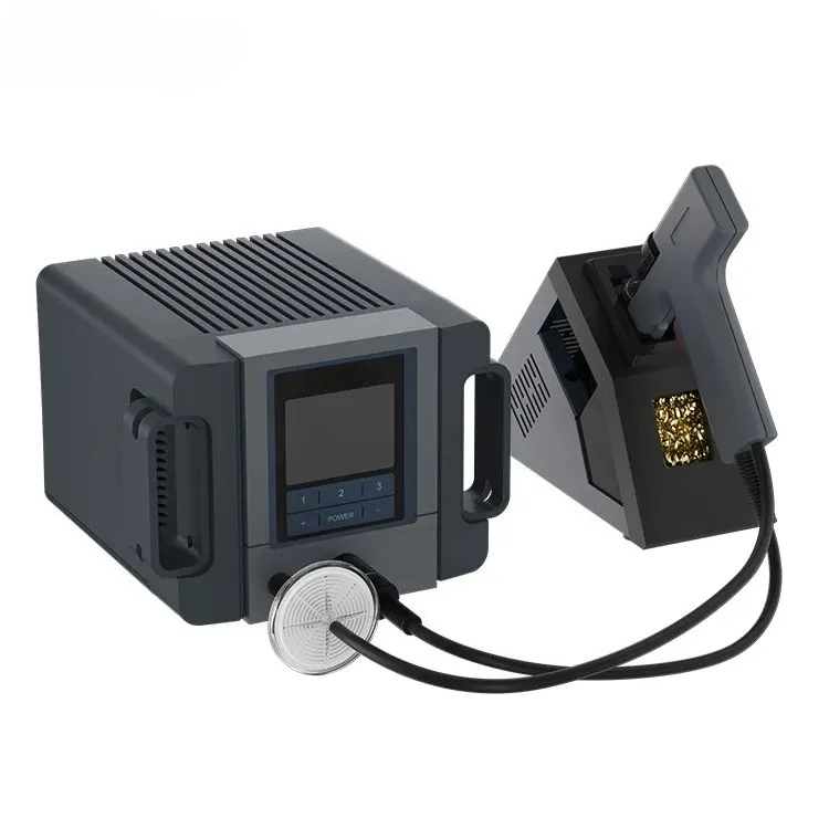 Desoldering Gun Tin Suction Gun LCD Built-in Vacuum Pump Diaphragm Type Tin Elimination Device For PCB Board Repair