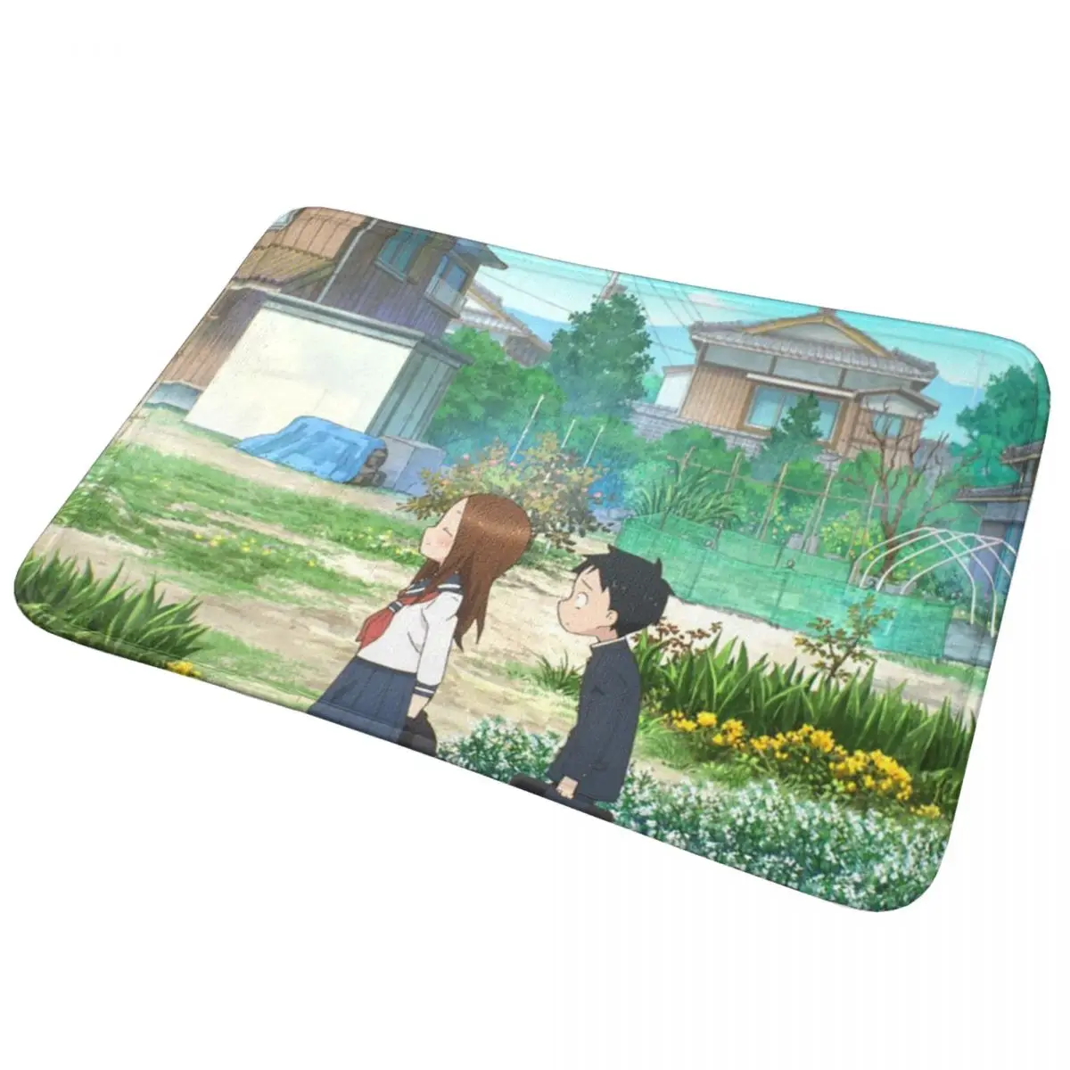 Нескользящий коврик Karakai Jozu NoS Takagi San, напольный коврик, водостойкий маслостойкий ковер для кухни, входа, дома, спальни, коврики для ног