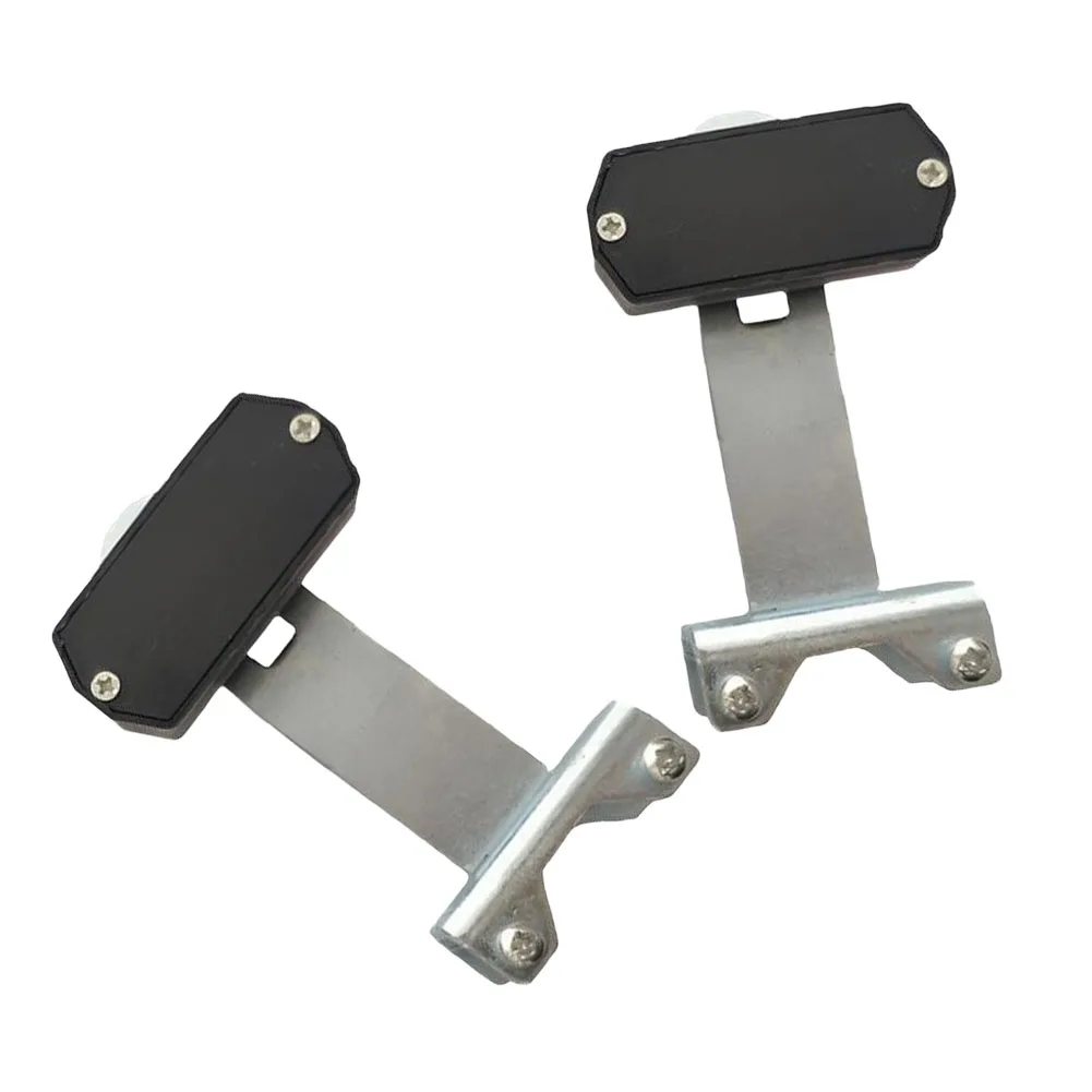 Limit Switch Magnets Metal Black With Mounting Brackets For Automatic Sliding Gate Openers Weatherproof Rustproof Strong Magneti