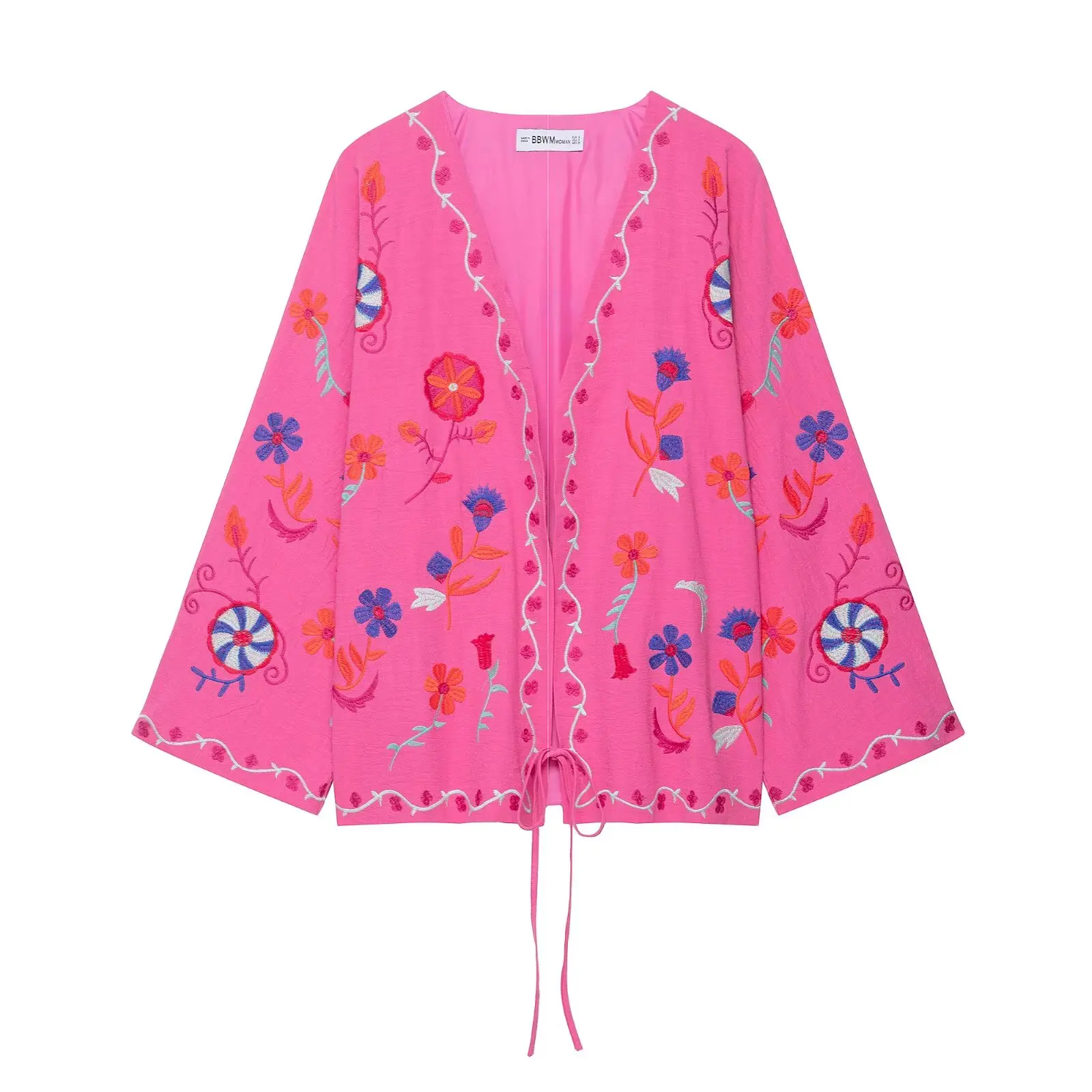 

2025 New Women's Casual Fashion Elegant European-American Style Embroidered Cardigan Tank Top