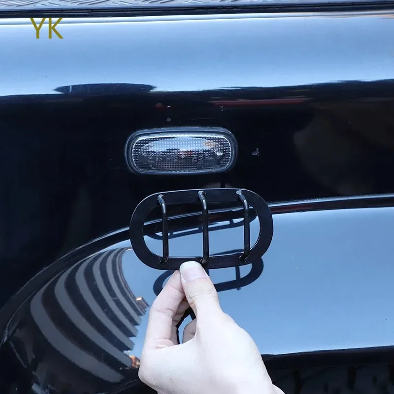 

For Land Rover Defender 90 110 130 2004-2018 Black Car Turn Signal Protection Cover Decorate Sticker Car Accessories