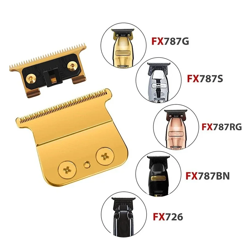 FX707Z Rplacement Blade fit for Babyliss Trimmer Blade,compatible with BaByliss PRO Hair Trimmers FX787 & FX726, Gold