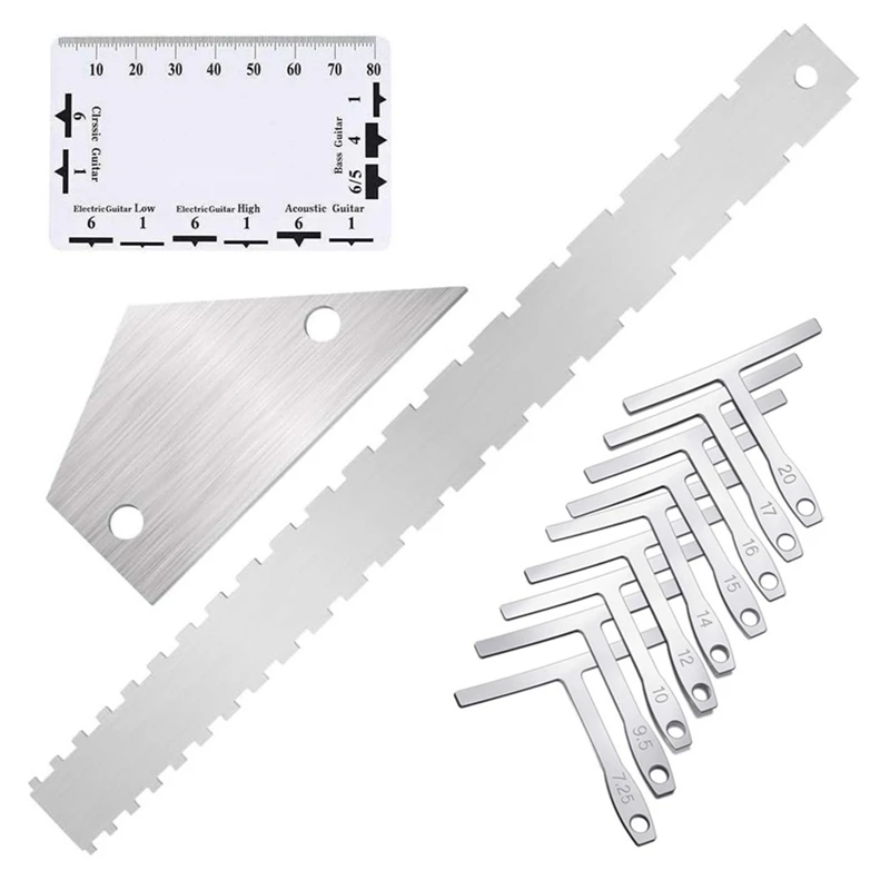 

1Set Guitar Luthier Measuring Tool Kit Lower String Radius Gauge Guitar Accessories