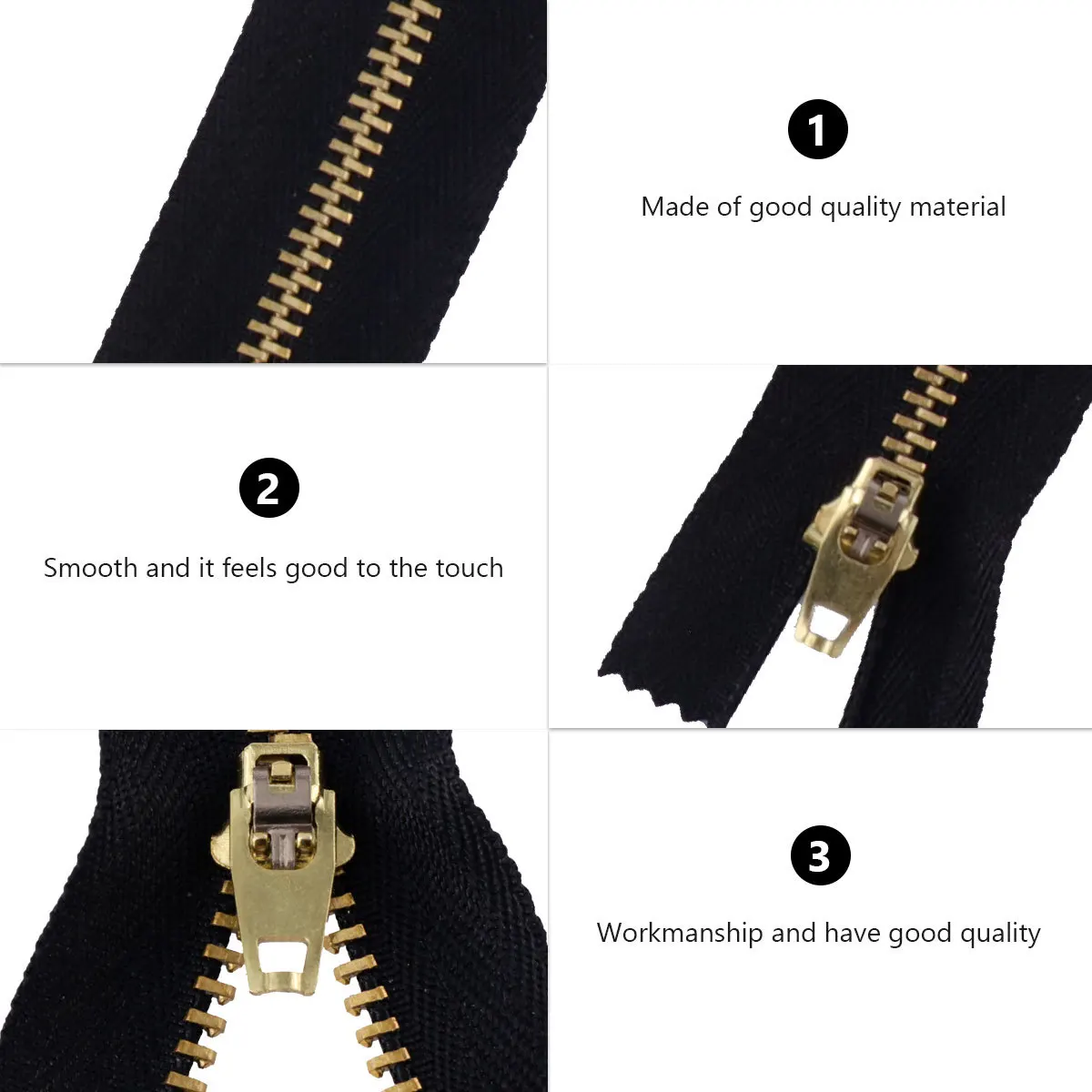 

20pcs Jeans Zippers Brass Metal Zipper For Denim Skirt Pants Clothing Accessories Durable Smooth Apparels Ornaments Handicraft