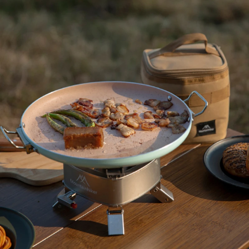 Plaque de cuisson en acier inoxydable pour camping en plein air, pique-nique, ustensiles de cuisine