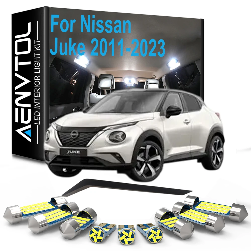 LED Interior Dome Light Bulb Kit For Nissan Juke 2011- 2013 2014- 2017 2018 2019 2020 2021 2022 2023 License Plate Lamp