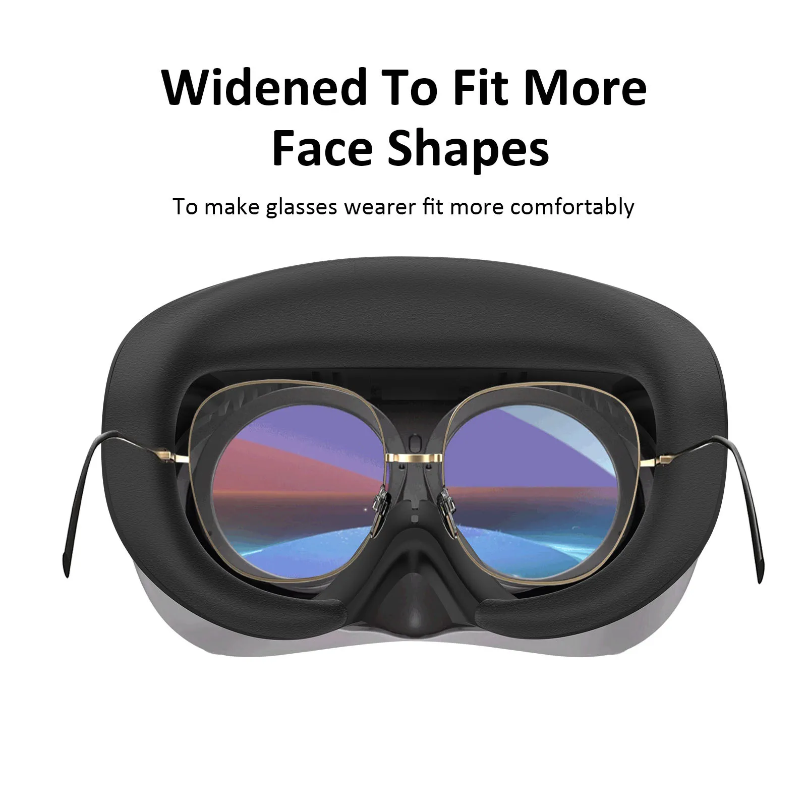 VR Face Interface Bracket Sponge Face Pad Replacement for Pico 4 VR Headset Washable Sweat-Proof Leather Face Cover