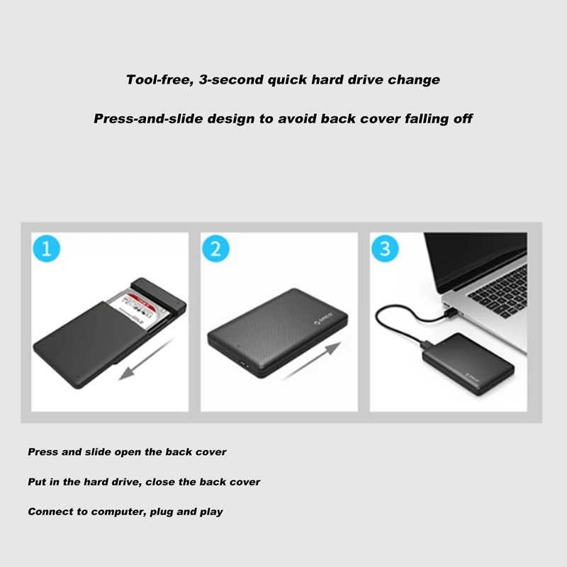 Корпус ORICO для жесткого диска, 2,5 дюйма