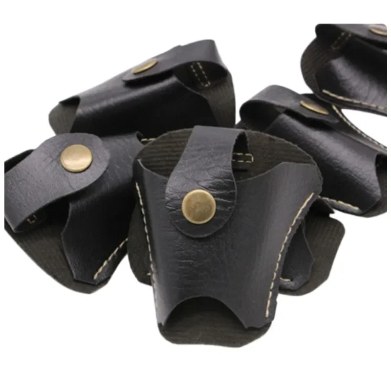 Portable Leather Slingshot Waist Storage Pouch Wear Resistant Multifunctional Catapult Bag For Outdoor Sports Training