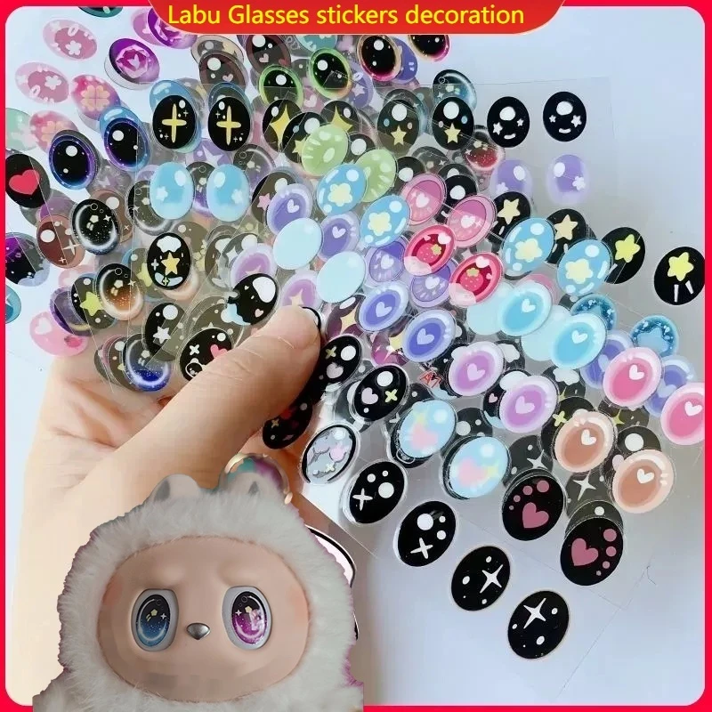 

17 см Labu DIY наклейки с плоскими глазами 16 пар наклеек для макияжа лица DIY Декор V1v2 украшения для глаз ручная модифицированная кукла аксессуары