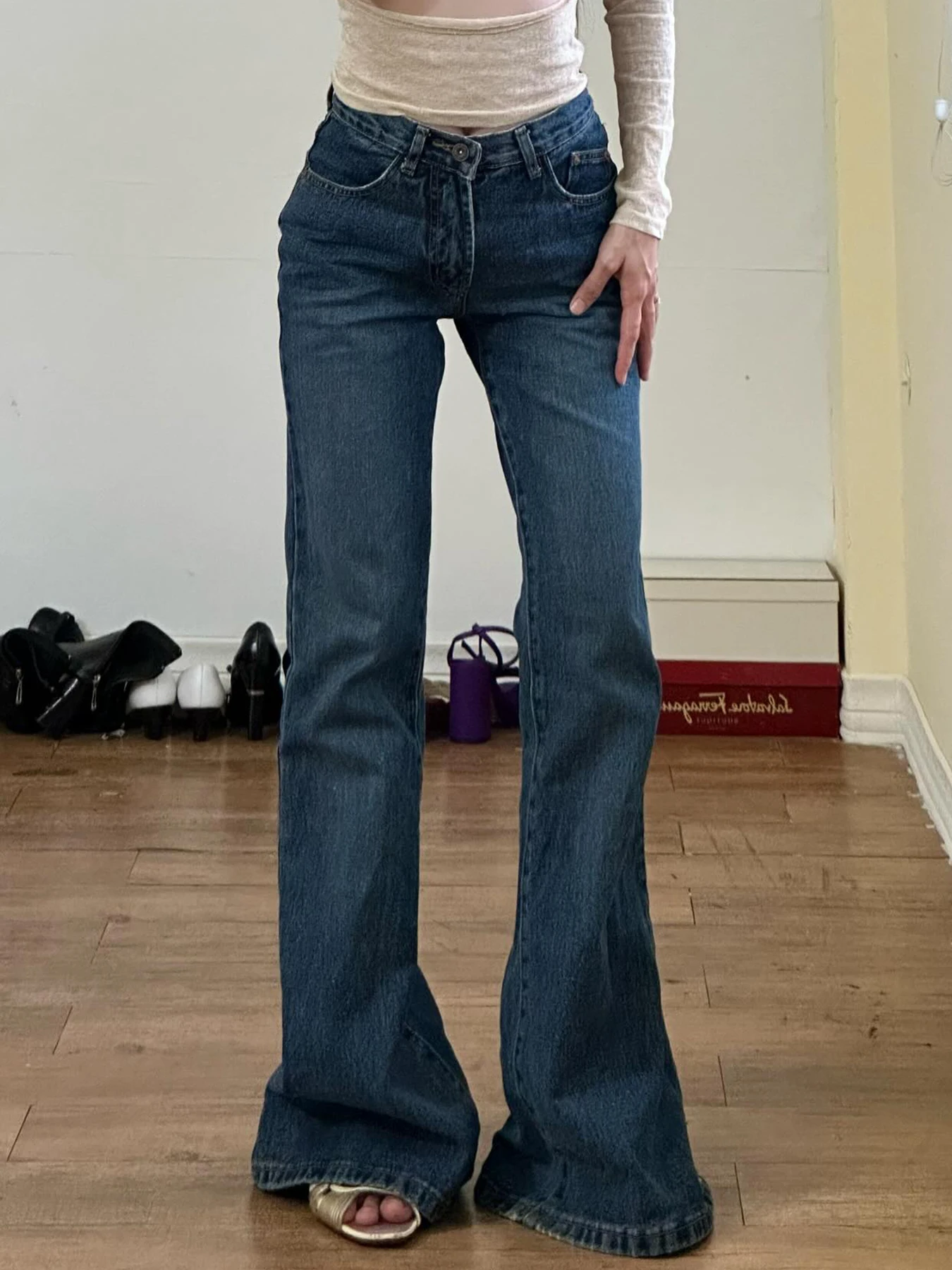 

Weekeep Solid Skinny Basic Denim Pants y2k Streetwear Low Rise Slim-fitting Jeans Casual All-match Women Jeans Korean Style 90s