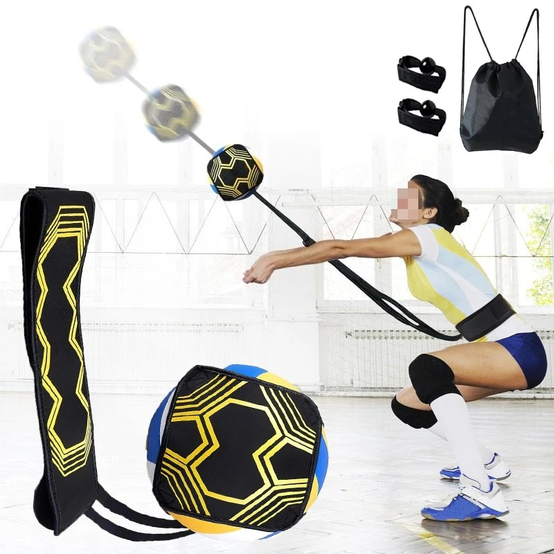 Волейбольный тренажер для соло 4-в-1, набор отскоков, сервировка, настройка пропускания, начинающие эксперты, футбольные тренировки, дерьми