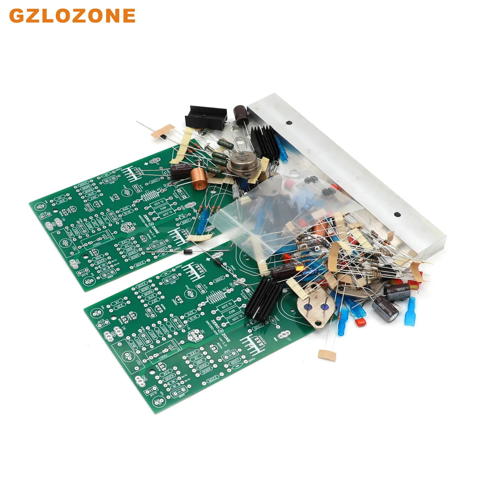 GZLOZONE زوج واحد NCC200 قاعدة مكبر كهربائي على المملكة المتحدة NAIM NAP250 80 واط + 80 واط لتقوم بها بنفسك عدة/اللوحة النهائية مع المشتت الحراري من الألومنيوم Type-F