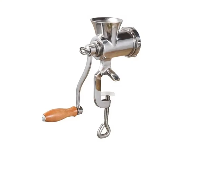 Full Stainless Steel Household Use Manual Meat Grinder Sausage Mincer Pounded Yam Machine Free Manual Spare Parts 4kg New