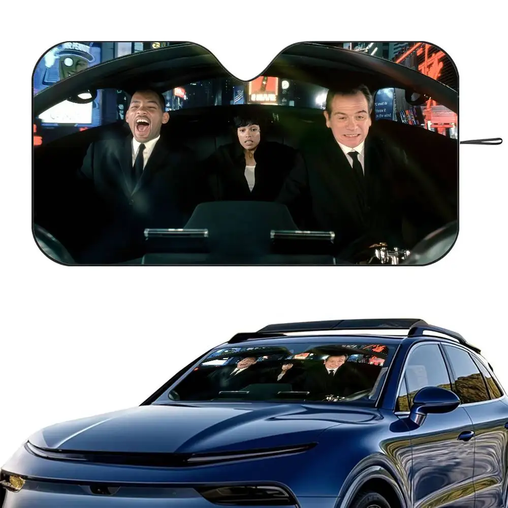 

M-Men in Black Driving Car SunShade Windshield Foldable Three-layer Insulation Sunshade By Suction Cup Blocks UV Rays Sun