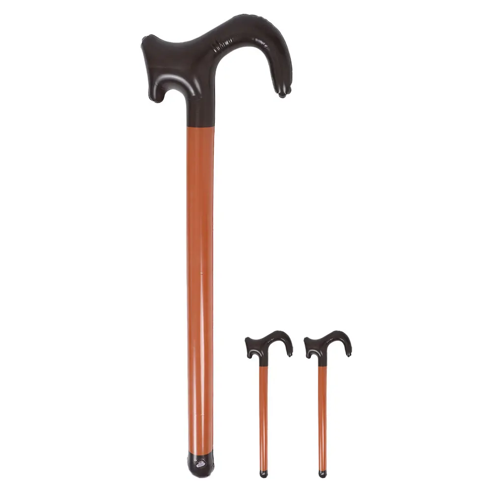 

3Pcs Halloween Inflatable Cane Prop Lightweight PVC Walking Stick for Costume Party Decoration Roleplay