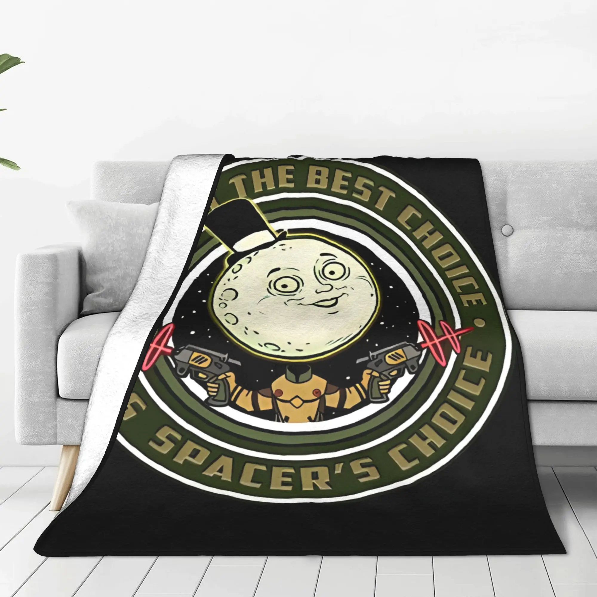 1PC Home Cutecore Spacers Choice  Hat The Outer Worlds Blanket Super Cosy Plush Home Living Room Sofa Halloween