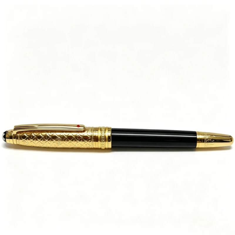 149/146 Piston Fountain Pen M B 1.0MM Schreibwaren Hochwertiges, exquisites Business-Geschenk Kugelschreiber-Set aus rotem Harz für den täglichen Gebrauch