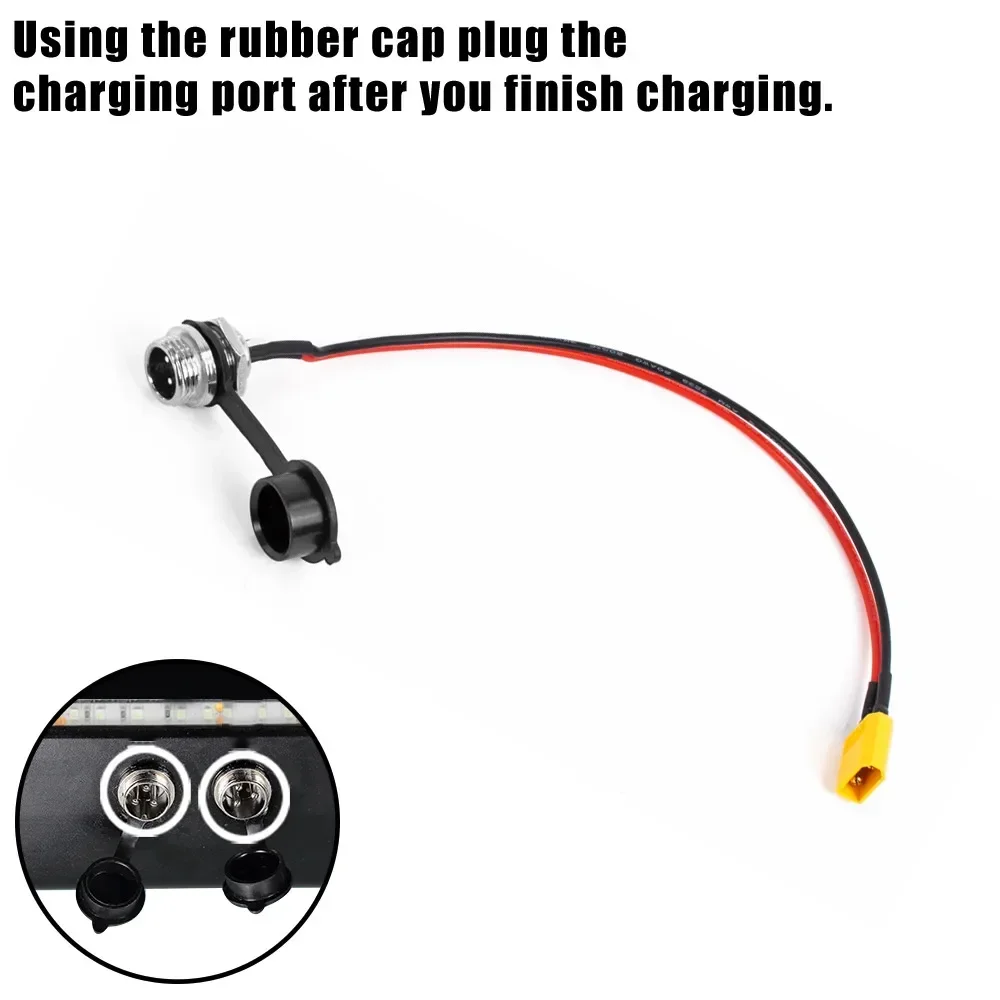 E-Scooter XT60 XT30 3 Pins Charging Port for VSETT 8 8+ 9 9+ 10+ for ZERO 8 9 10 8X 10X 11X for Speedual UniversalSocket Plug