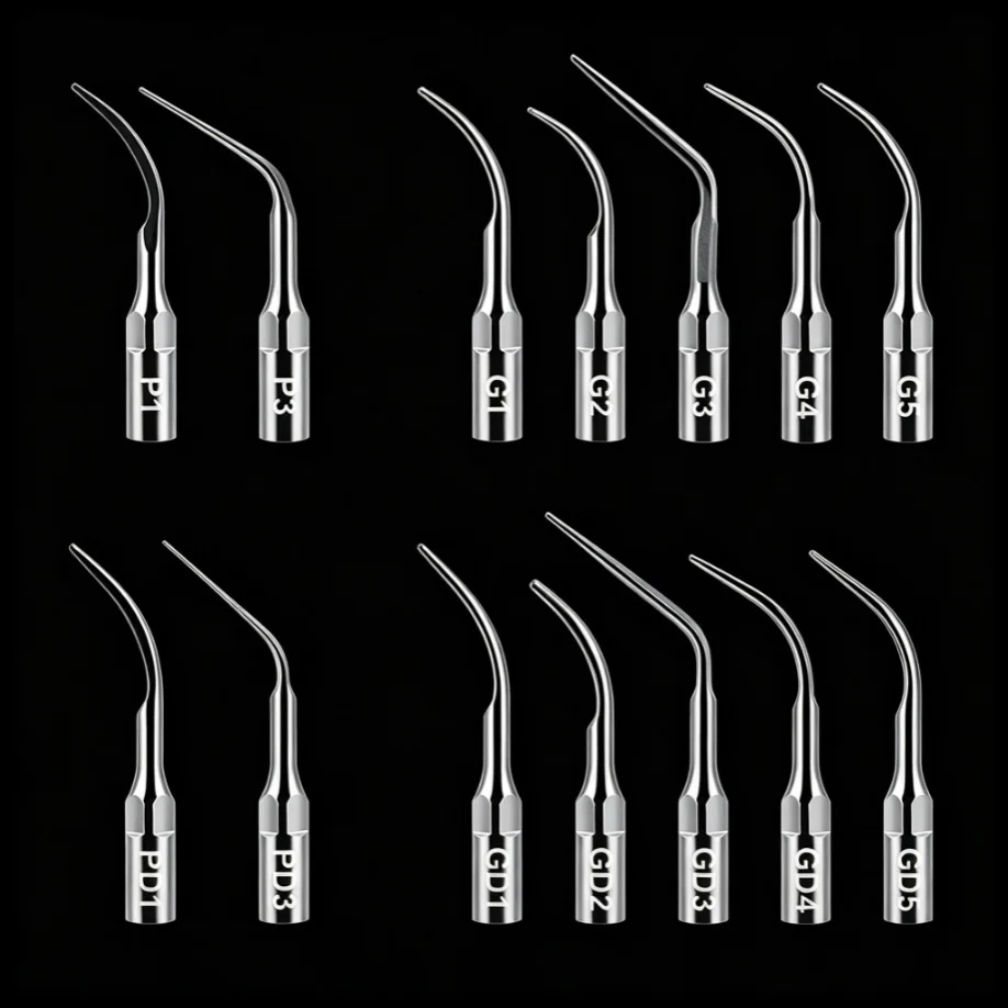 Ultrasonic Scaler Tips, Endodontic Treatment Needles, Universal Dental Ultrasonic Inserts, Multiple Specifications Optional