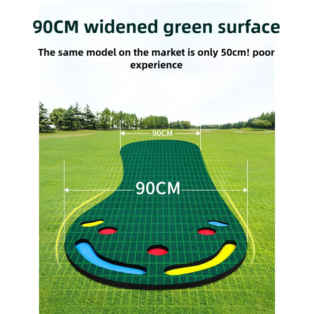 PGM Golf Putting Mat Green Portable Interest Practice Putting Mat Golf Training Aids Backyard Indoor Golf and Outdoor