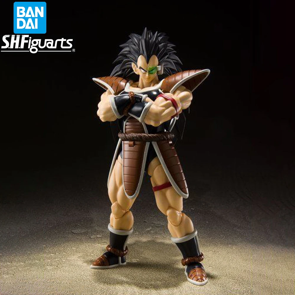 In magazzino originale Bandai shfiguards Dragon Ball Z Raditz Figure Anime Genuine Action Model Toy