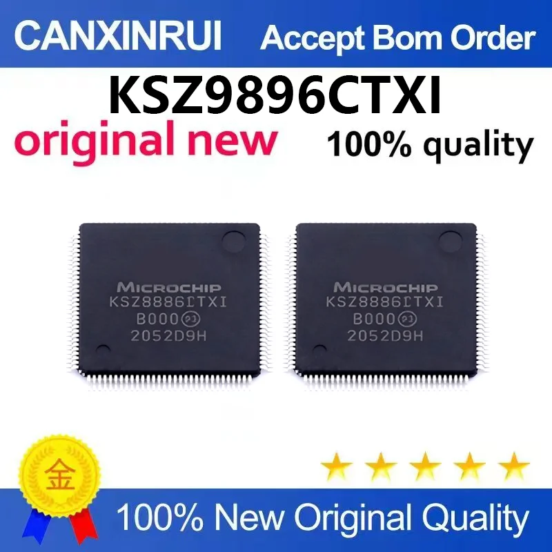 （5pcs-100pcs）Original genuine KSZ9896CTXI KSZ9896 packaged TQFP-128 Ethernet controller chip IC