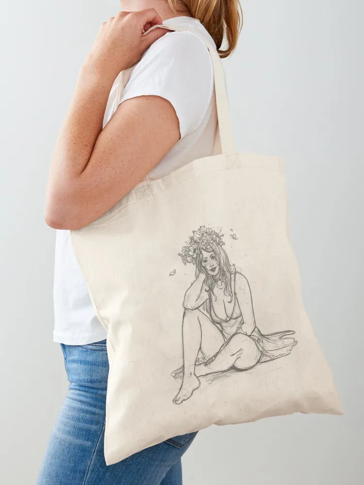

Flower and Hamsters Tote Bag tote bag woman bags luxury women tote bag canvas custom fabric