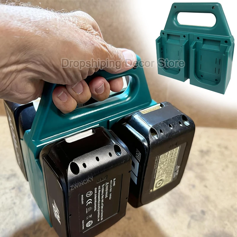 

Портативная стойка для хранения литий-ионной батареи Makita 18 В, 4 слота, держатель для крепления батареи, устойчивое к падениям крепежное устройство для батареи Makita