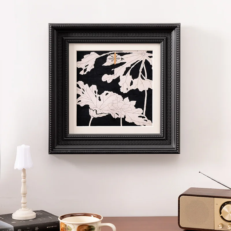 

Room Accessories Customized Frame Photo Vintage Black Picture Frame Square Empty Customizable Photocard Holder Home Decorations