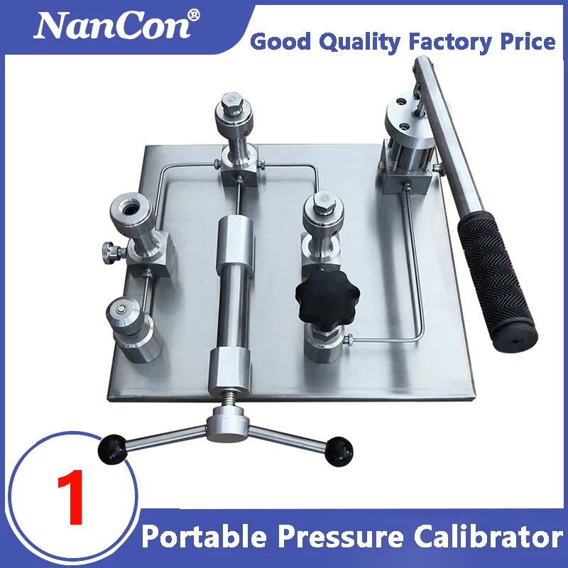 Pressure Vacuum Pump Calibrator Mpa Air Pneumatic Desktop Benchtop Pressure Vacuum Pump Calibrator (-0.095~0~6)MPa Stability