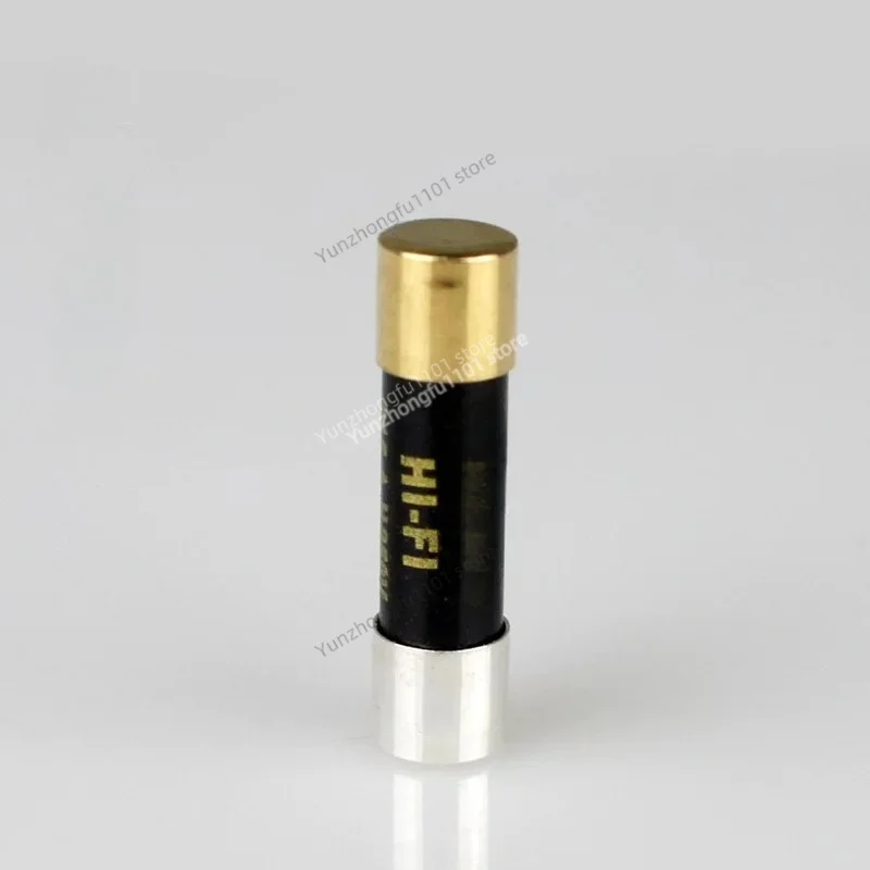 Nano Single Crystal Silver HiFi Fuse Black Gold Plated Audio Fuse Tube for CD Tube Amplifier