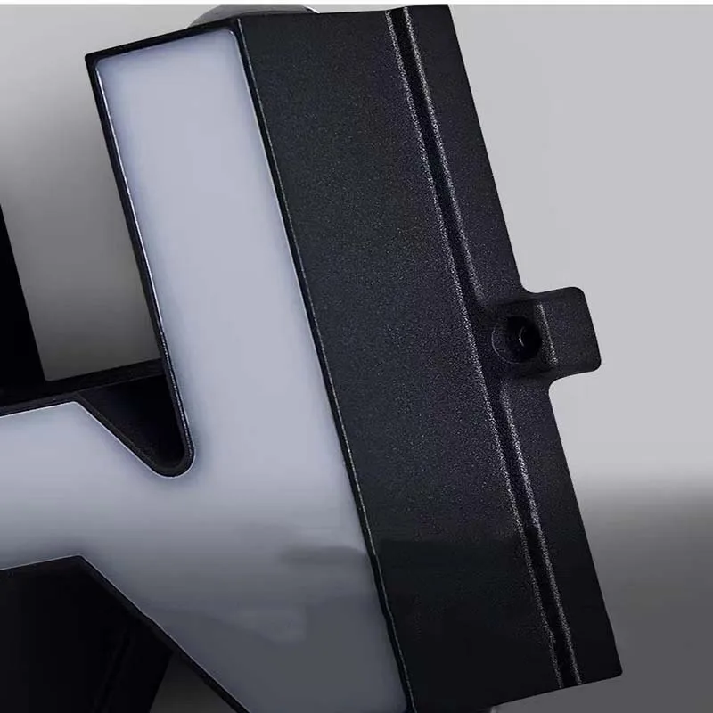 أضواء الحروف LED تسجيل 26 الحروف الأبجدية حتى الحروف الخارجية لتقوم بها بنفسك اسم المصباح تسجيل لشركة الزفاف حفلة عيد ميلاد ديكور حانات المنزل #3