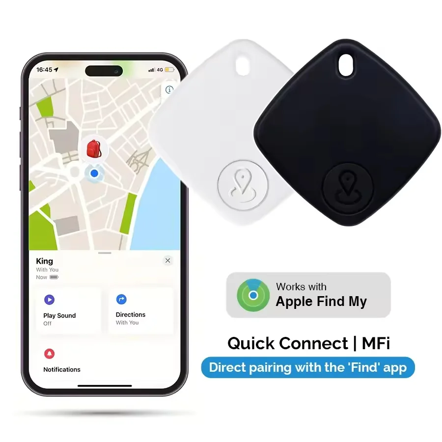 Mini traceur Gps intelligent, rappel d'alarme, dispositif de suivi pour Apple Find My Key, portefeuille, bagages pour animaux de compagnie, voiture, Bluetooth, Anti-perte