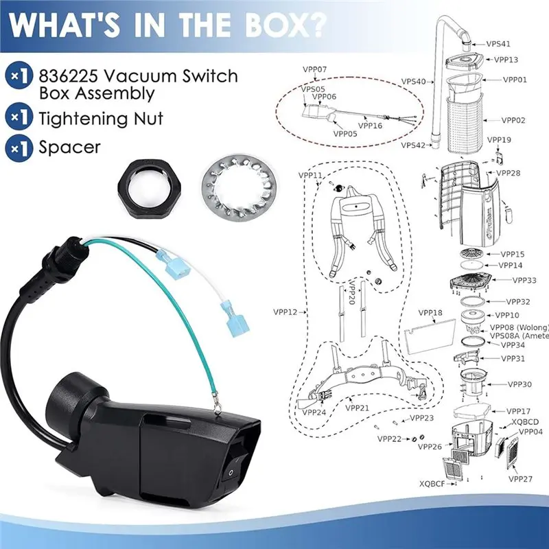 RALCA-Switch Box Full Assembly For Proteam 836225 For Super Coach Pro 10 Parts & Super Coach Pro 6 836225 Switch Box
