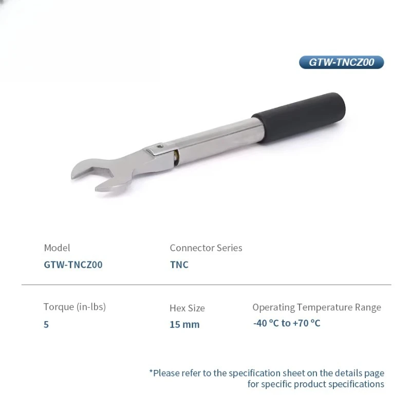 Connector torque wrench, 15mm hexagonal drill bit preset as 5-inch pound electronic accessory