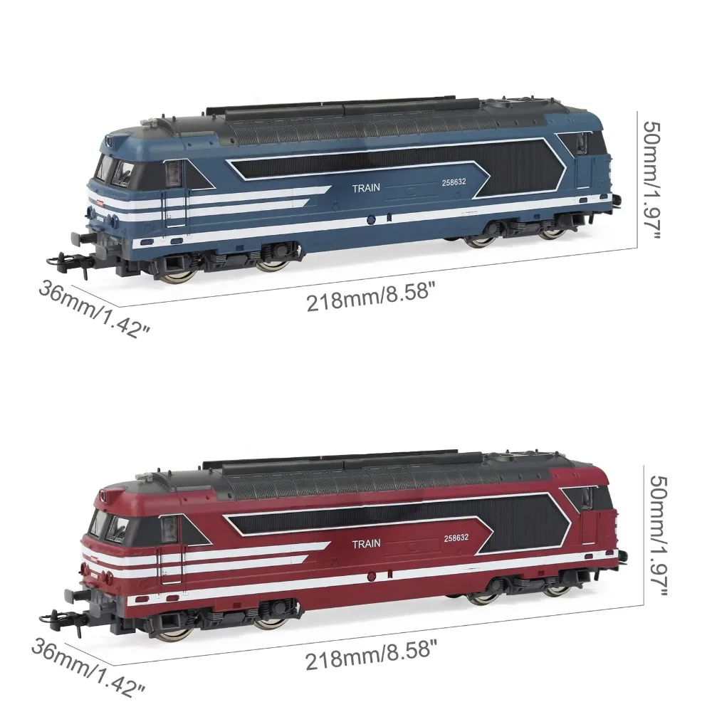 

HO Масштаб 1:87 Длинные модели железнодорожных локомотивов для моделей поезда в европейском стиле Evemodel