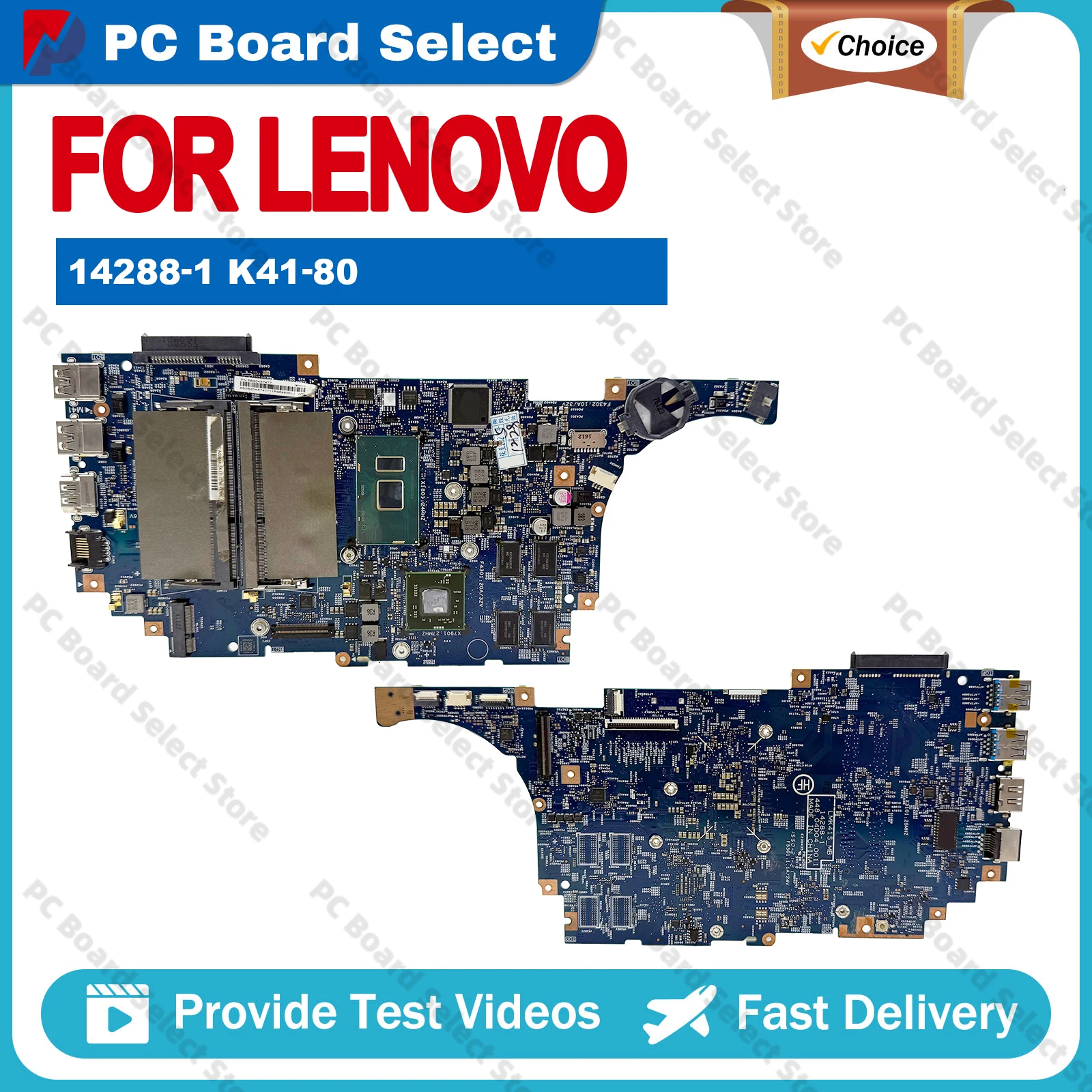 14288-1 Mainboard For LENOVO K41-80 14288-1 Laptop Motherboard i5 i7-6th Gen CPU with GPU 100% Tested Fully Work
