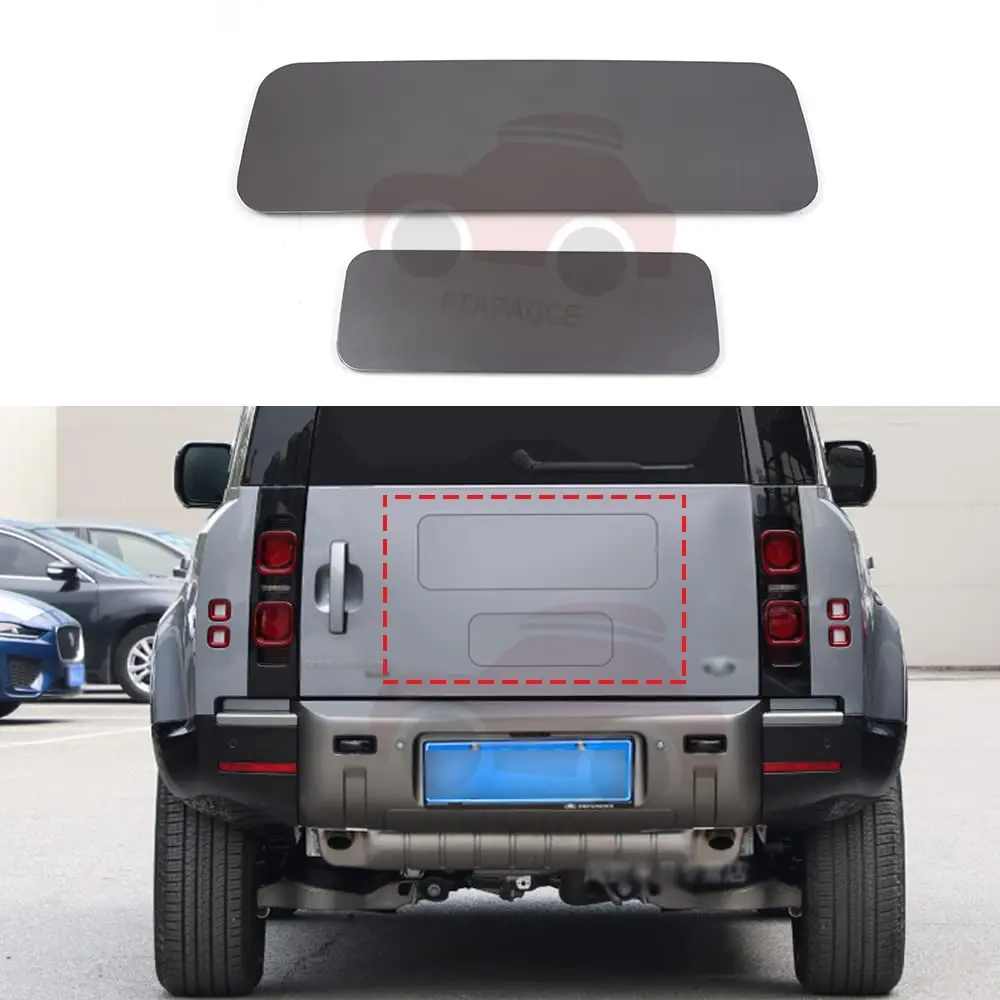 FTAPACCE 2PCS Rear Tire Wheel Cover Plate Fits for LR Defender 90 110 130 L663 L851 2020-2023 ABS Plastic (Eiger grey)