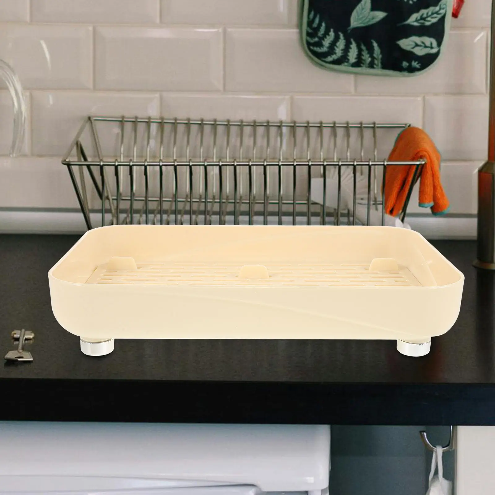 1Pcs Bowl Dish Rack Kitchen Draining Storage Holder White Multi-Purpose Tableware Storage Rack Fruit Cutlery Drainer Kitchen