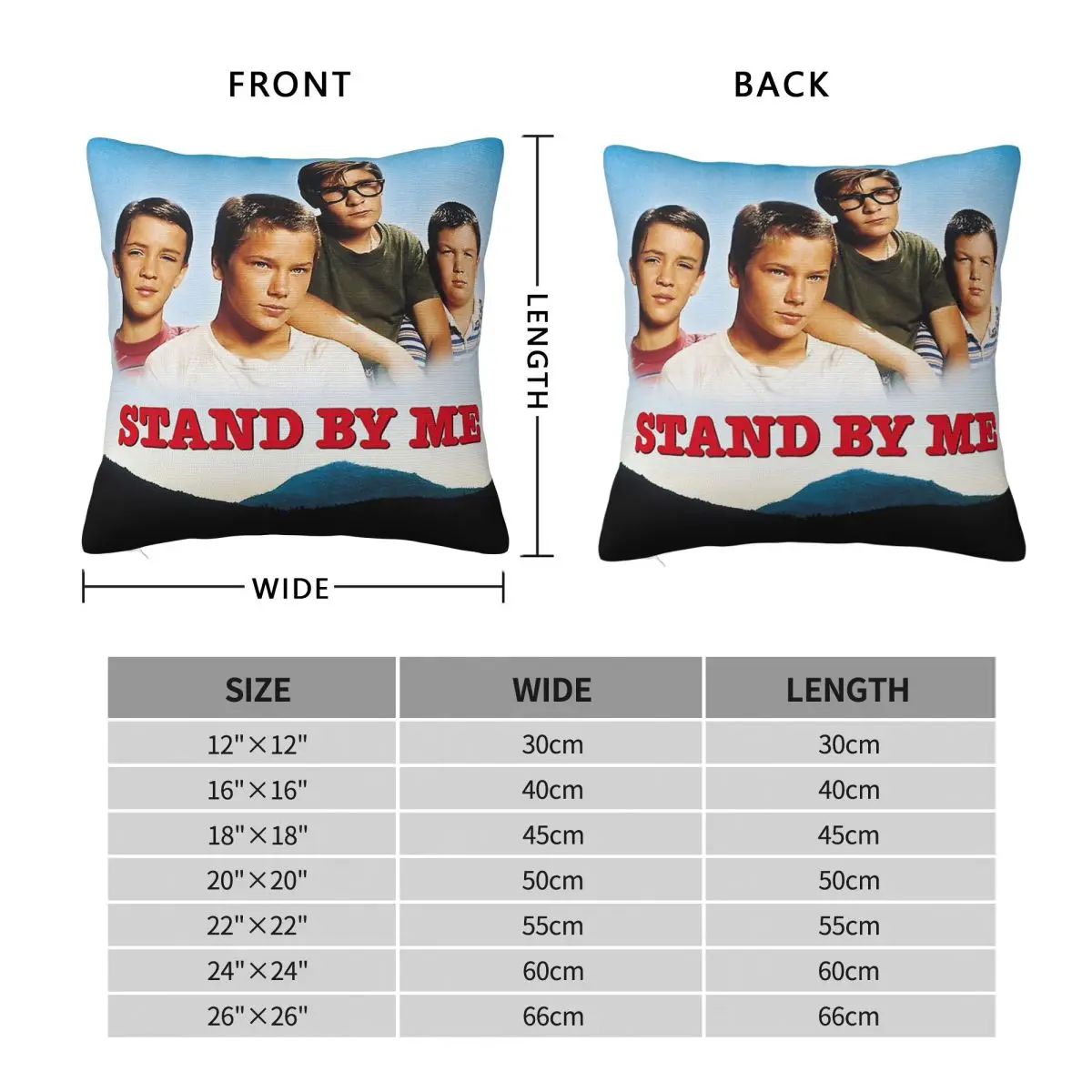 Stand By Me River Phoenix Pillowcase Polyester Linen Velvet Creative Zip Decor Throw Pillow Case Room Cushion Case