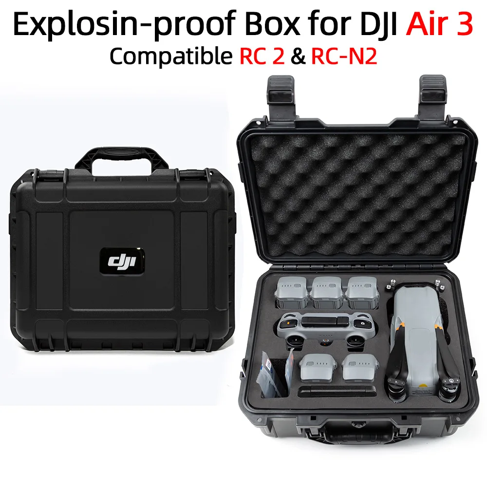 صندوق تخزين واقية من الانفجار ل DJI Air 3 ، حقيبة التحكم عن بعد ، اكسسوارات الطائرة بدون طيار ، RC2 ، RC-N2